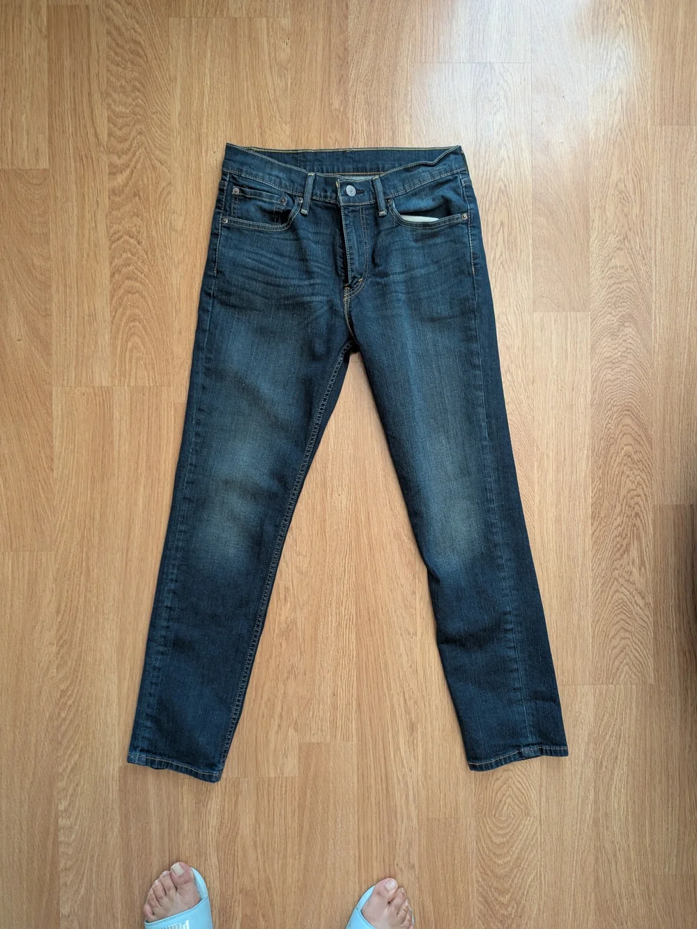 Levi's 511 Slim Jeans in Blue with Tan Patch